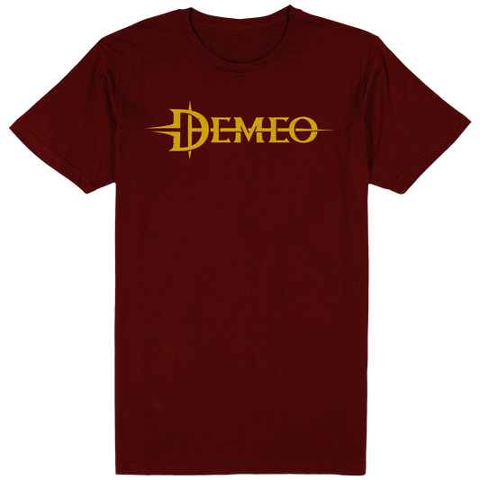 Demeo Logo Tee - Yellow/Maroon