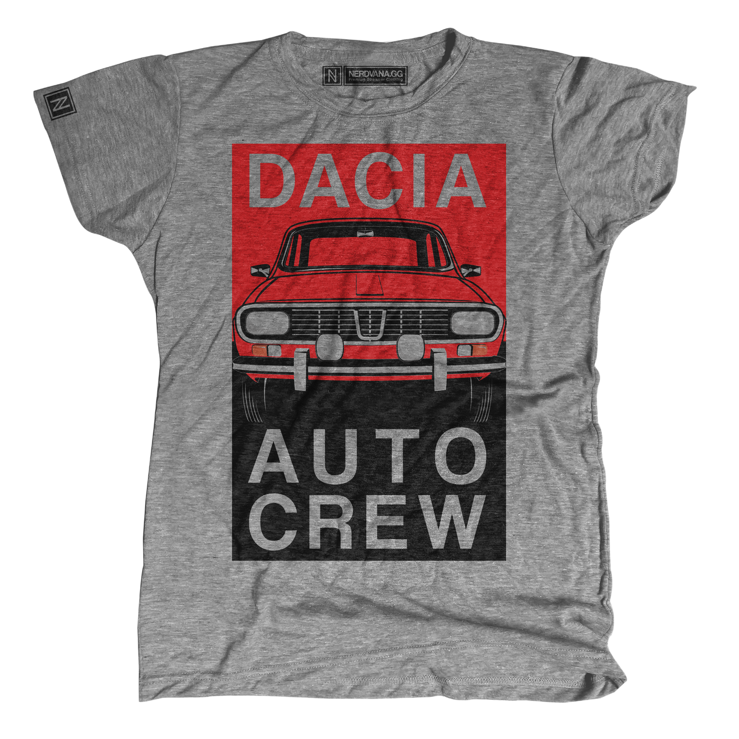 Women's Dacia Auto Crew Fire-Engine Tee