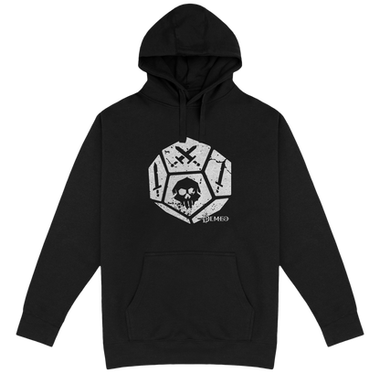 Demeo Dice Hoodie - White/Black