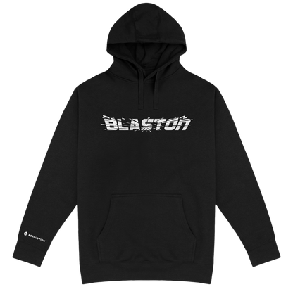 Blaston Logo Hoodie - White/Black