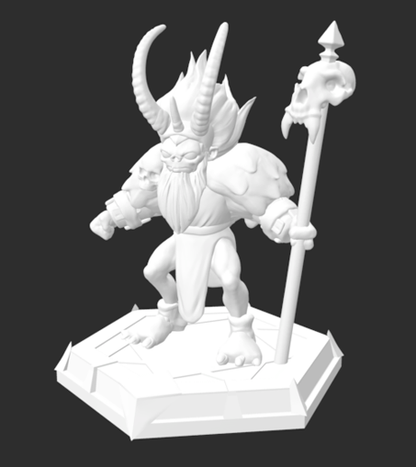 3D print file - Goblin Chieftain