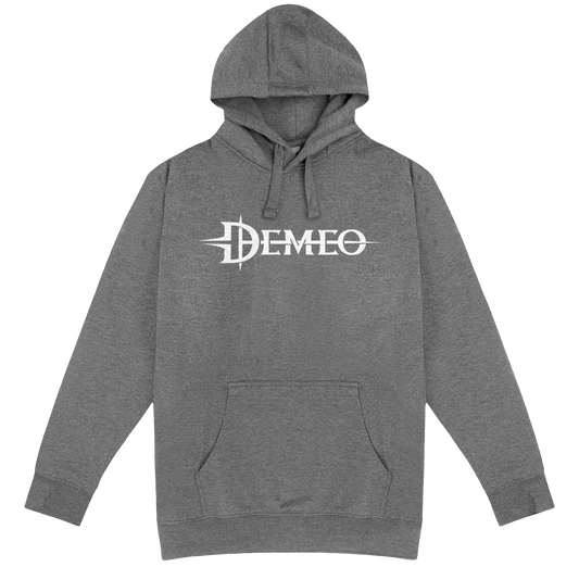 Demeo Logo Hoodie - Gray/White