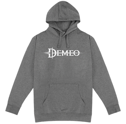 Demeo Logo Hoodie - Gray/White