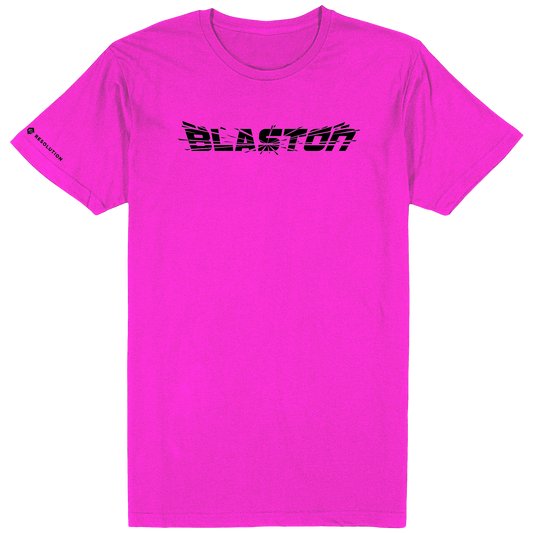 Blaston Logo Tee - Black/Pink