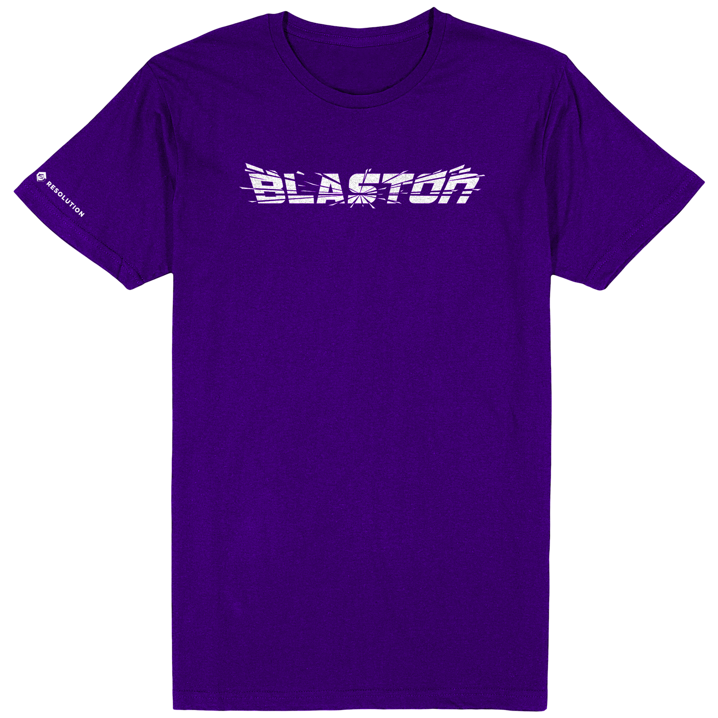 Blaston Logo Tee - White/Purple