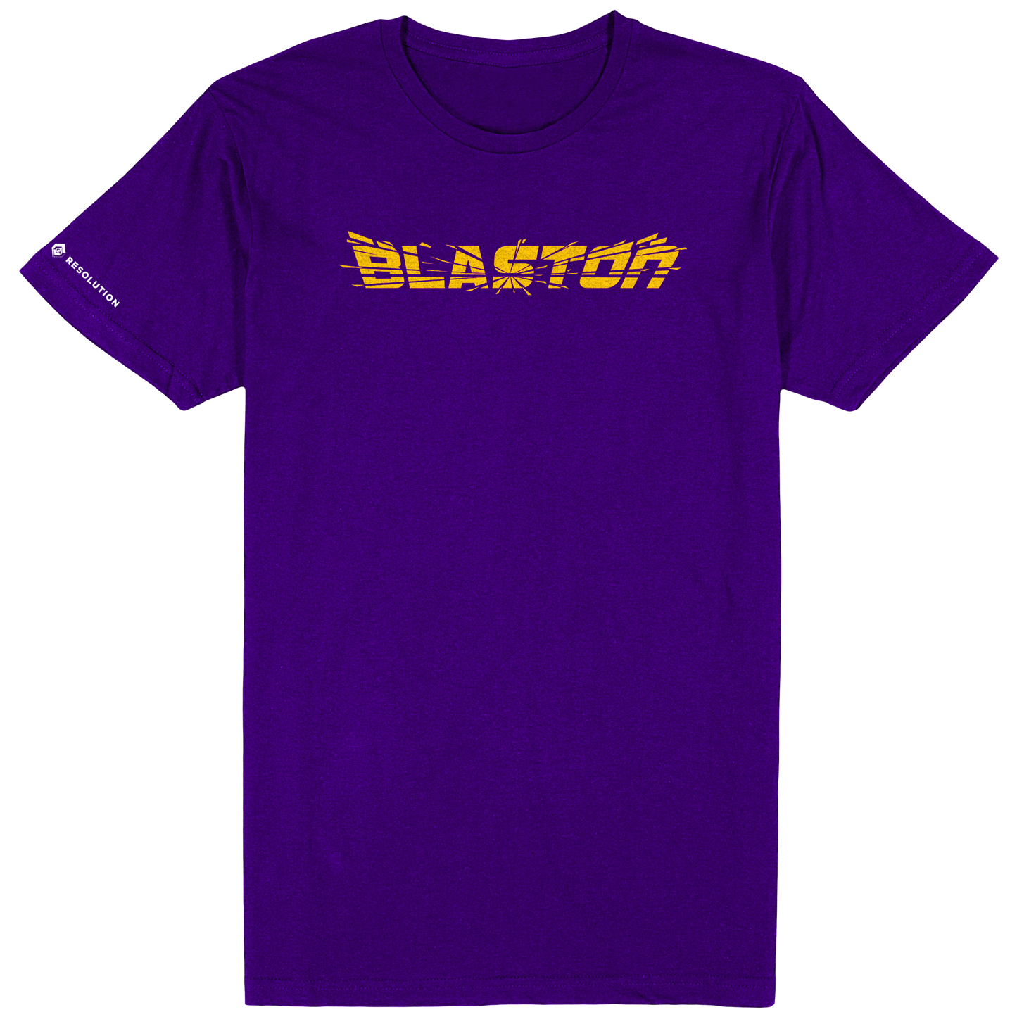 Blaston Logo Tee - Yellow/Purple