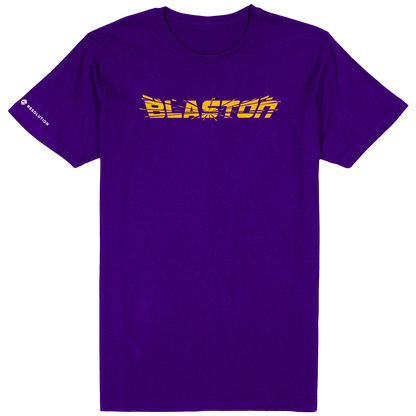 Blaston Logo Tee - Yellow/Purple